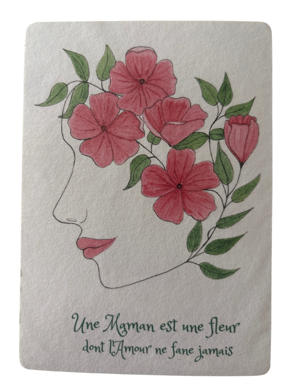 Carte Femme Fleur