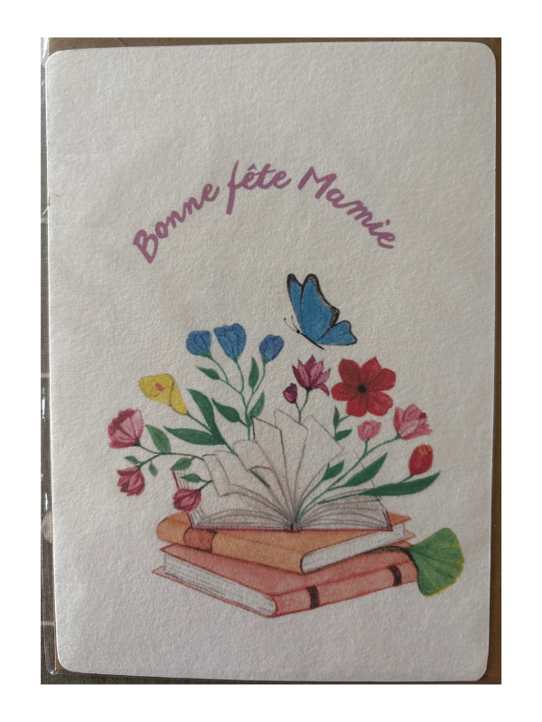 Carte Livres Fleuris