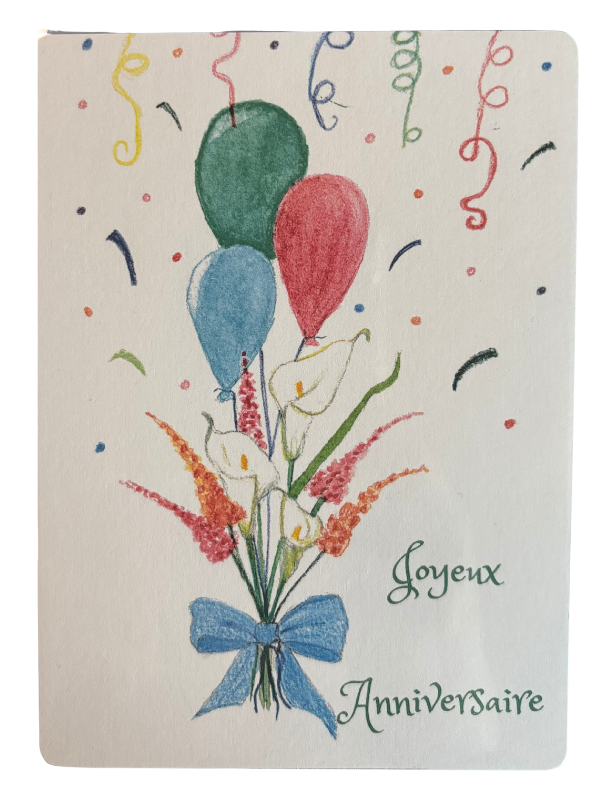 Carte Anniversaire Arum